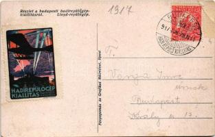 1917 Budapesti Hadirepülőgép Kiállítás. Lloyd repülőgép / Military aircraft from the Military Aviati...