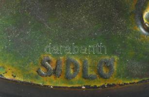 cca 1920 Zsolnay eozin mázas plasztika - Szecessziós istennő szobra. Eozin mázakkal bevont finomfaja...