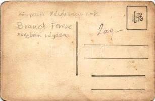 Budapest IX. Központi Vásárcsarnok, Brauch Ferenc hentesmester nagybani vágása. photo (EM)