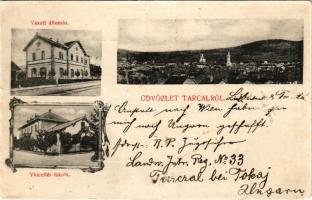 Tarcal, vasútállomás, Vincellér iskola. Art Nouveau (felületi sérülés / surface damage)