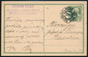 ~1917 5H díjjegyes levelezőlap / 5H PS-card "ALTENMARKT"