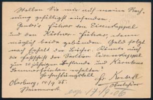 1906 5H díjjegyes levelezőlap / 5H PS-card "GORNJI GRAD" - "KLAGENFURT"