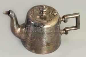 cca 1930, 3 darab antik ezüstözött alpakka kiöntő, tejkiöntőn a Vitézi Rend Fejér vármegyei címeréve...