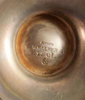 cca 1930, 3 darab antik ezüstözött alpakka kiöntő, tejkiöntőn a Vitézi Rend Fejér vármegyei címeréve...