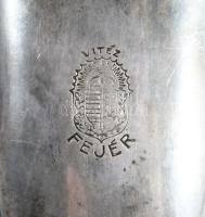 cca 1930, 3 darab antik ezüstözött alpakka kiöntő, tejkiöntőn a Vitézi Rend Fejér vármegyei címeréve...