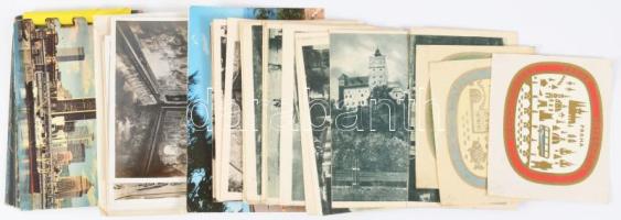 Kis, vegyes papírrégiség tétel, benne meghívók, bőrőndcímkék , stb