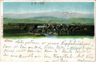 1906 Illava, Illau, Ilava; látkép. F. Simicsek kiadása / view (EK)