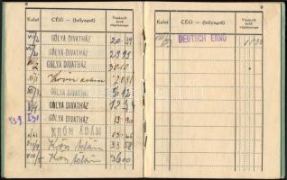 1934 "Túri vásár" kötelékébe tartozó mezőtúri cégek vásárlási igazoló könyvecskéje