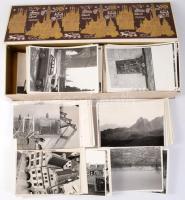 ca 1960 Lengyelország, Csehszlovákia, több száz fotó dobozban 9x12 cm