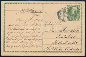 1912 5H díjjegyes levelezőlap / 5H PS-card "UMAGO"