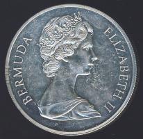 Bermuda-szigetek 1972. 1$ Ag "Ezüstlakodalom" T:PL