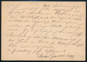 1875 2kr díjjegyes levelezőlap / 2kr PS-card "NEUSANDEC / NOWY SACZ" - "WIEN"