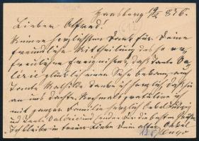 1876 2kr díjjegyes levelezőlap / 2kr PS-card "PLANINA" - "KRAKAU / KRAKOW"