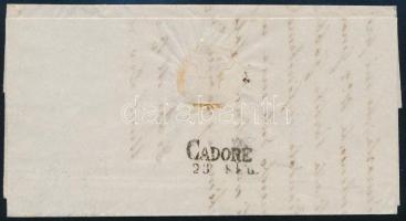 1857 15 centes levélen / on cover "PORDENONE"