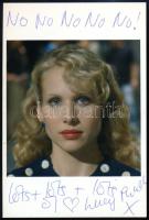Lucy Punch (1977-) angol színésznő autográf aláírása és sorai őt ábrázoló fotón, 15x10 cm / Autograph signed photo of Lucy Punch (1977-) English actress