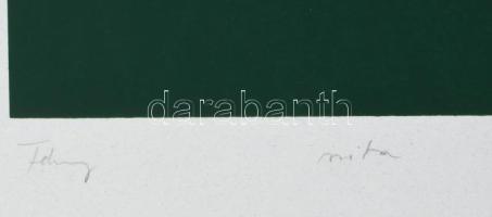 Májer Viktória (-): Fény, 2023. Szitanyomat, papír, jelzett, számozott (12/8). 60×40 cm