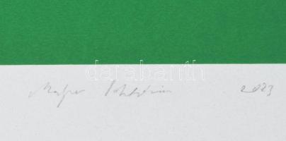 Májer Viktória (-): Fény, 2023. Szitanyomat, papír, jelzett, számozott (12/8). 60×40 cm