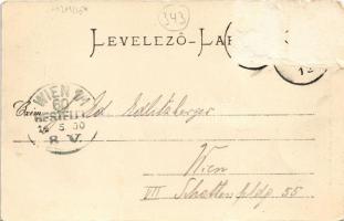 1900 Illava, Illau, Ilava; fegyház, börtön. Gansel Lipót kiadása. Dr. Pattantyús A. M. felvétele / p...