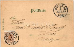 1899 Wien, Vienna, Bécs; Nussdorf, J. E. Zacharias k.u.k. Hof-Handschuh-Fabrik Gärberei &amp; Fä...