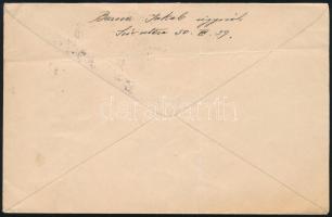 1899 Budapest helyi ajánlott levél 11kr bérmentesítéssel / Local registered cover