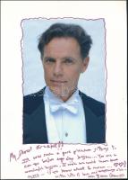 Bruce Greenwood (1956-) kanadai színész és producer autográf aláírása és sorai őt ábrázoló képen, 29x21 cm / Autograph signed photo of Bruce Greenwood (1956-) Canadian actor and producer