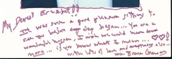 Bruce Greenwood (1956-) kanadai színész és producer autográf aláírása és sorai őt ábrázoló képen, 29...