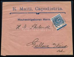 1912 2H helyi levélen / on local cover, "GABLONZ"