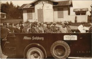 Salzburg, Gaisbergspitze. Schönste Autostraße der Alpen / Albus tourist autobus roundtrip company ...