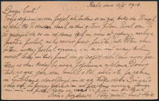 1916 Tábori posta levelezőlap 6H bérmentesítéssel, osztrák cenzúrával / Field postcard with Austrian...