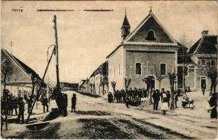 1918 Holics, Holic; Katholische Pfarrkirche / katolikus plébániatemplom, utca. Fischl Richárd kiadás...