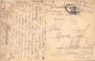 1918 Holics, Holic; Katholische Pfarrkirche / katolikus plébániatemplom, utca. Fischl Richárd kiadás...