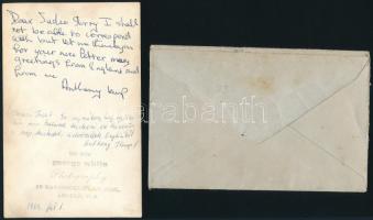 Anthony Kemp egykori gyerekszínész (Nemecsek Ernő szerepében) aláírása fotón