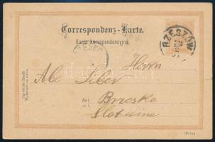 1891 2kr díjjegyes levelezőlap / PS-card "RZESZÓW" - "BRZESKO"
