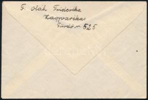 1945.03.27. Távolsági levél készpénzes bérmentesítéssel "ZAGYVARÉKAS" - Abony / Domestic c...