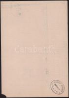 1941 Hajóraklevél / Bill of lading "PÁRKÁNY MOTOROS"