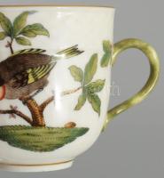 Herendi, Óherendi Rotschild mintás mokkás csésze, aljjal. Kézzel festett, jelzett, hibátlan