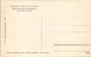 Lovcen, Crnogorski Pihoneri na Lovcenu / Montenegrinische Pionniere auf dem Lovcen / Montenegrin mil...
