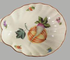 Herendi zöldség mintás, madaras aufsatz, asztalközép. Kézzel festett, jelzett, hibátlan 34 cm