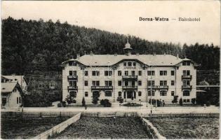 1917 Vatra Dornei, Dornavátra, Bad Dorna-Watra (Bukovina, Bucovina, Bukowina); Bahnhotel / hotel by ...