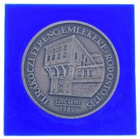 1985. "II. Rákóczi Ferenc emlékére - Rodostó 1735 - Szécsény 1985" kétoldalas ezüstpatináz...