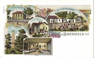 Hadersfeld with the Restaurant of Alois Aigner litho