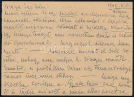 1945 (1. díjszabás) Túlbérmentesített levelezőlap "SOPRON" - Budapest / Overfranked postca...