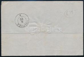 1857 3kr levélen / on cover, "PISINO" - "VOLOSCA"
