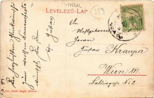 1907 Nagyrőce, Nagy-Rőcze, Gross-Rauschenbach, Velká Revúca; római katolikus templom, nagyvendéglő, ...