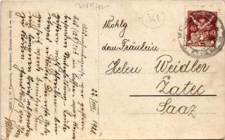 1921 Komárom, Komárno; Jókai Mór utca, Dunántúli Református Takarékpénztár, dohány és szivarüzlet, S...