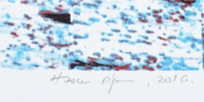 Haász Ágnes (1951-): Színváltó, 2016. Szitanyomat, papír. Jelzett. Számozott (15/20). Hátoldalán cím...