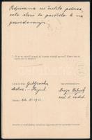 1911 Levelezőlap / Postcard "HORJUL" - Wien