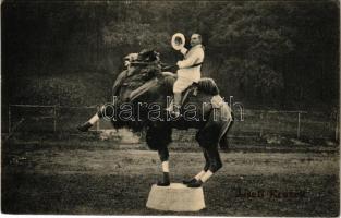 1915 Cirkuszi teveidomár / Circus, camel trainer and tamer. Nordische Kunstanstalt Ernst Schmidt &am...