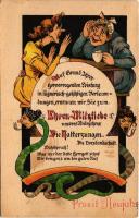 Prosit Neujahr! Die Natterzungen / "Hazug kígyók társasága tiszteletbeli diplomája" / New ...