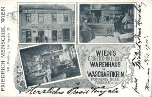 Vienna the washware shop of Friedrich Menschik